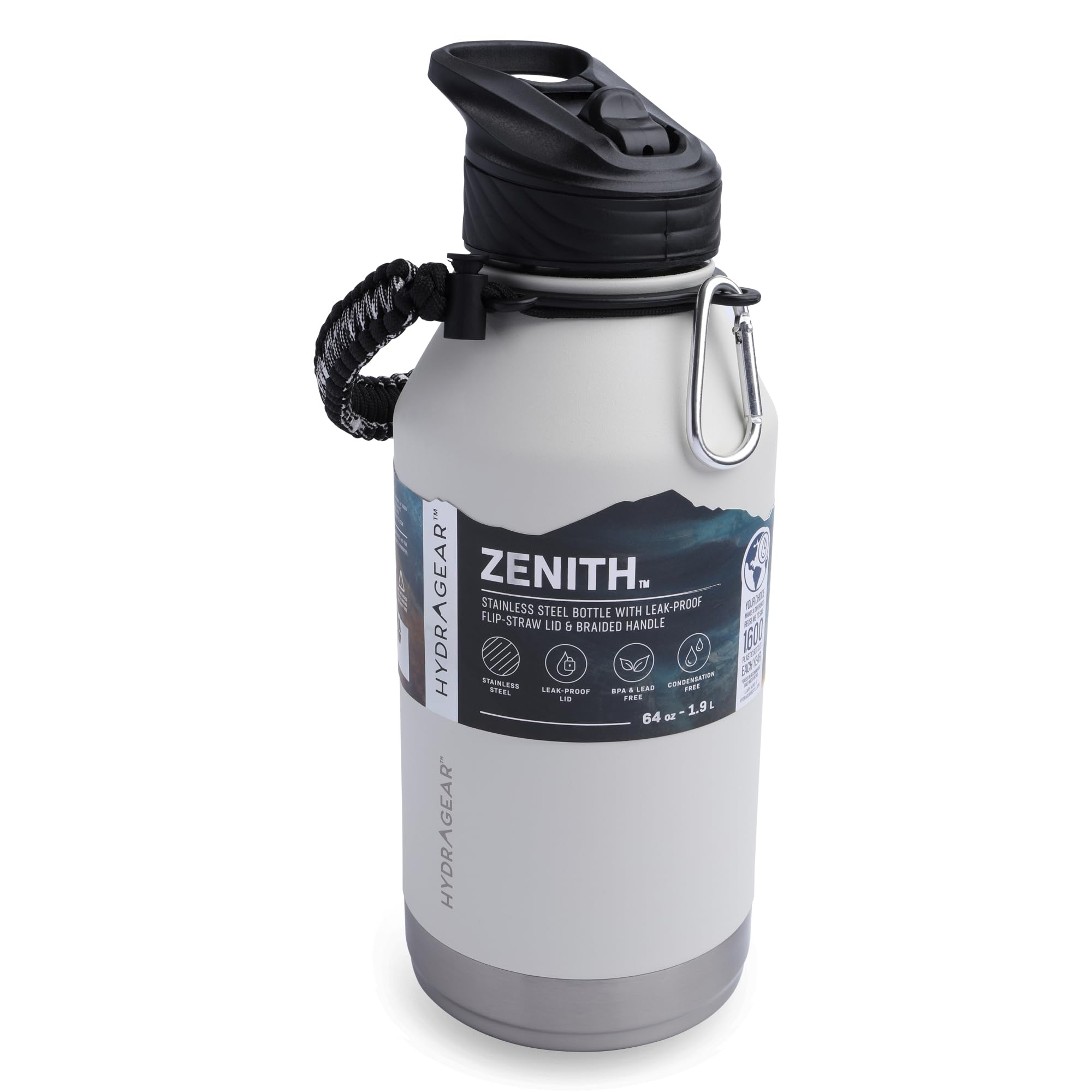 Amazon.com: Hydragear Zenith Straw Stainless Steel Bottle with