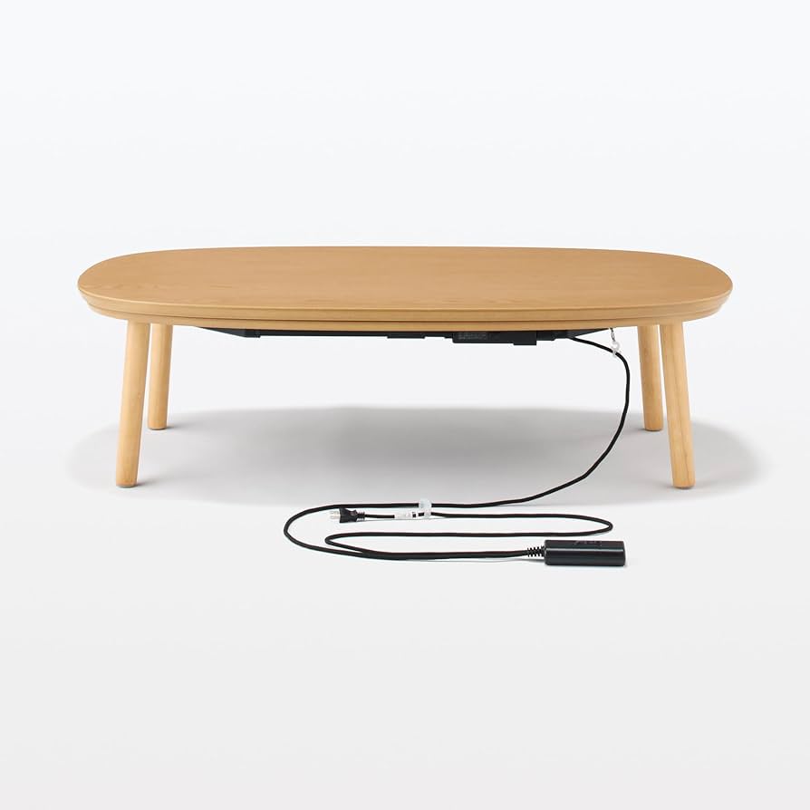 Amazon | 無印良品 こたつにもなるローテーブル ナチュラル 大 幅130