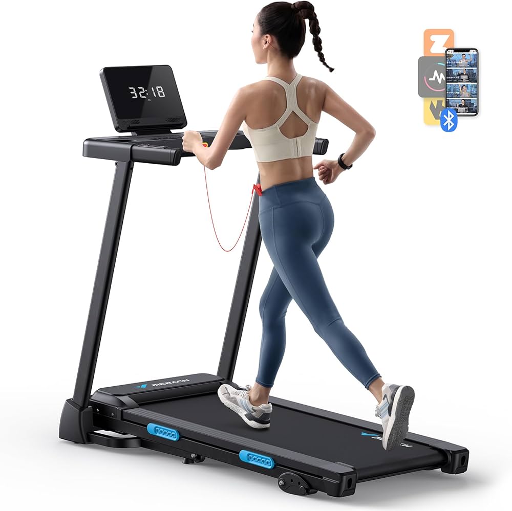 Amazon | MERACH ルームランナー 傾斜調整 ランニングマシン 時速0.8