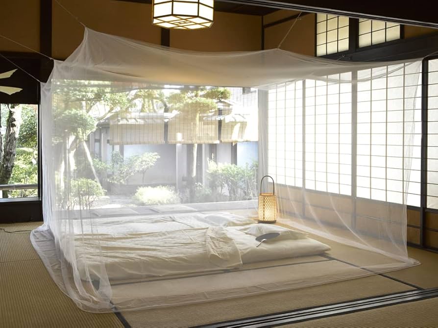 Amazon｜大島屋(Ooshimaya) 蚊帳 6帖 吊り下げ 紐付き 虫除け 蚊