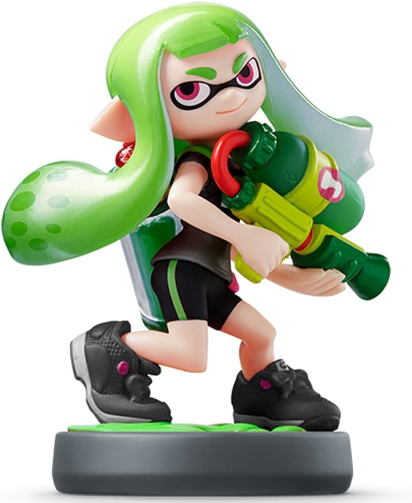 Amazon.co.jp: amiibo ガール【ライムグリーン】 (スプラトゥーン