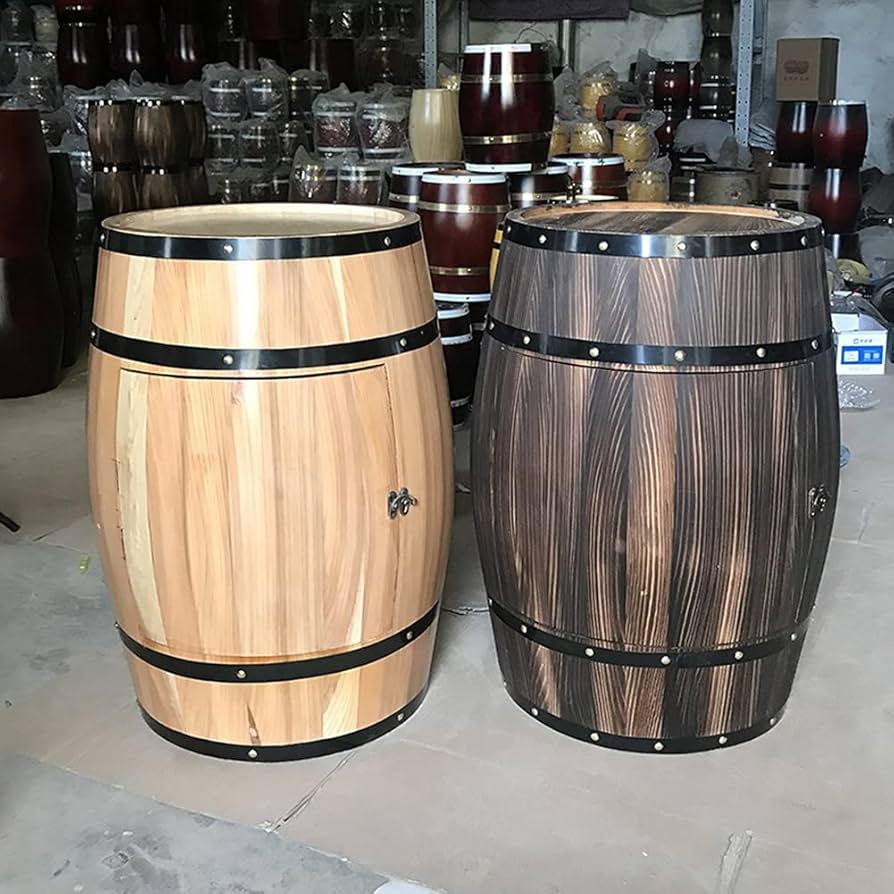 Amazon｜GZHENH ワイン樽、 ワイン ワインセラー レトロ 木製の樽型