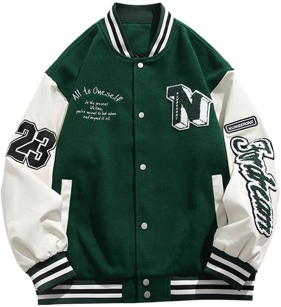 Amazon | [D.IIZOO] スタジャン メンズ ビッグシルエット スタジアム