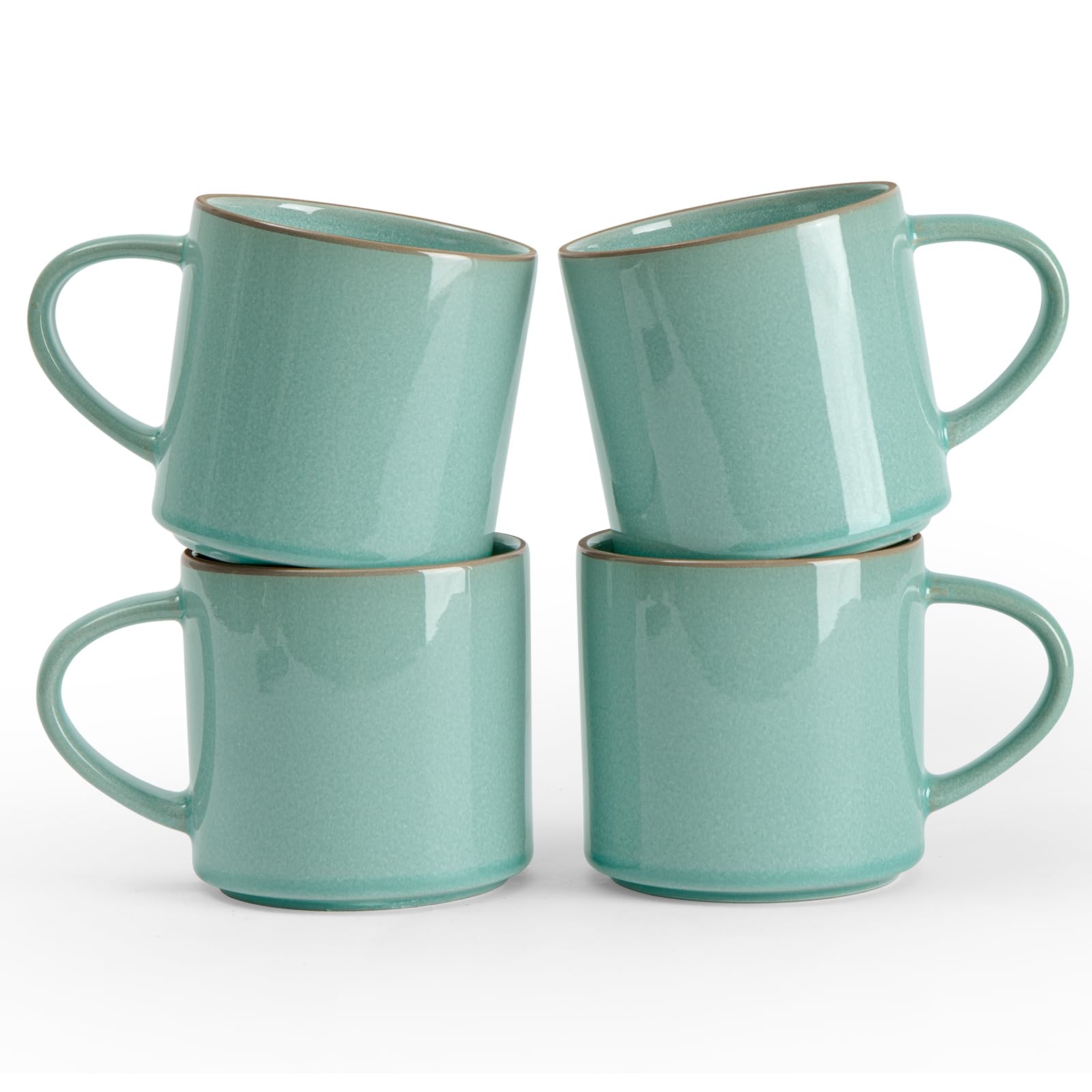 Amazon.com: famiware Nature Coffee Mugs Set of 4, 14 oz Coffee Mug