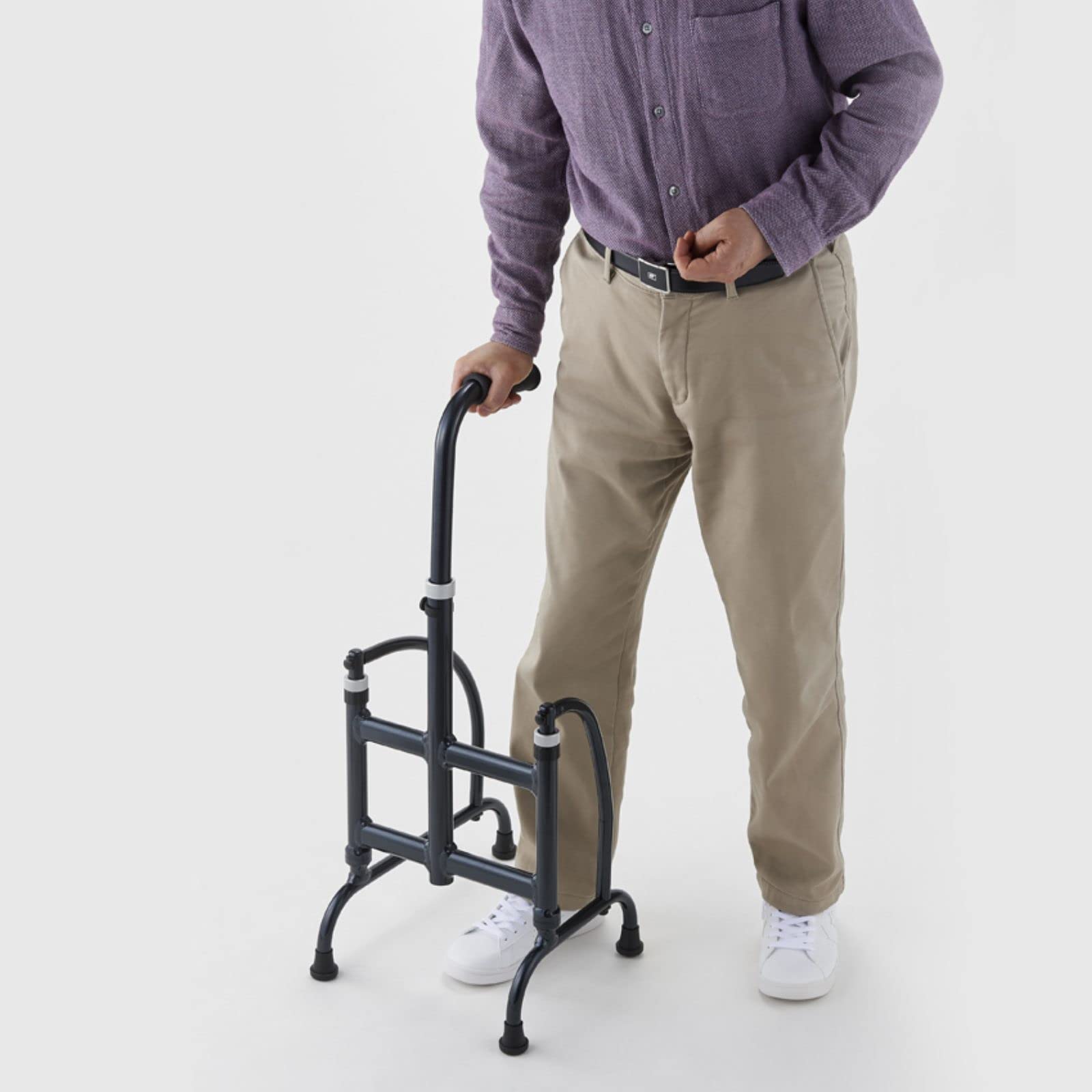 Amazon | ウェルファン 片手式歩行器 あゆめーる MgW 青墨 M | ウェル