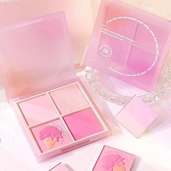 Amazon | チークミックスカラーチークブラッシャーパレット ハイライト