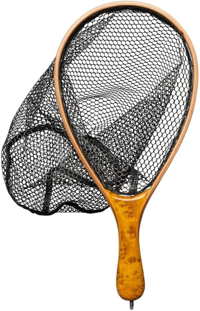 Amazon | 漁網フライフィッシングランディングネットトラウトネット