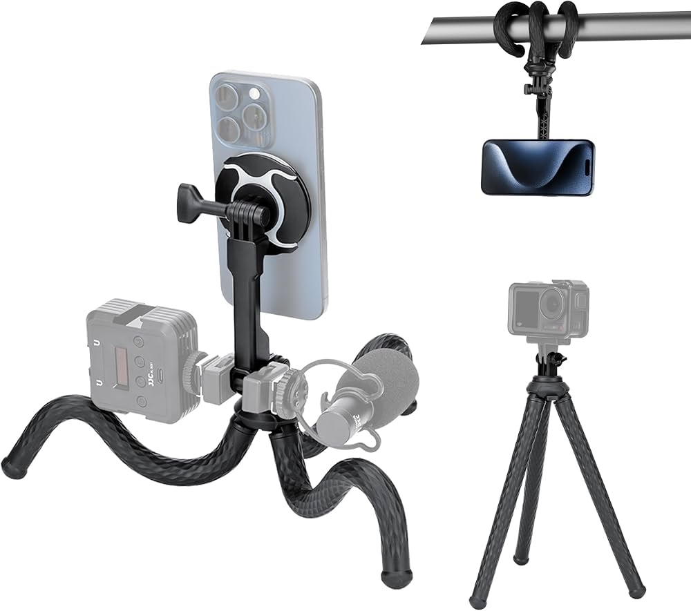 Amazon | JJC スマホ三脚 くねくね フレキシブル三脚 Magsafe対応 自