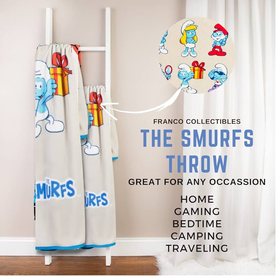 Amazon.com: Collectibles Smurfs Bedding Super Soft Micro Raschel