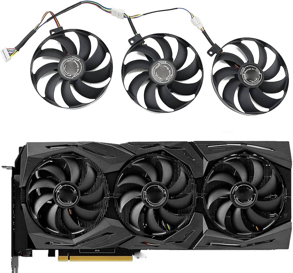 Amazon.com: CCVA T129215SU 7Pin GPU Card Cooler Fans for ASUS ROG