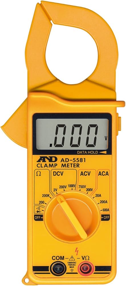 Amazon | A&D クランプメーター AD-5581 イエロー | テスター | 産業