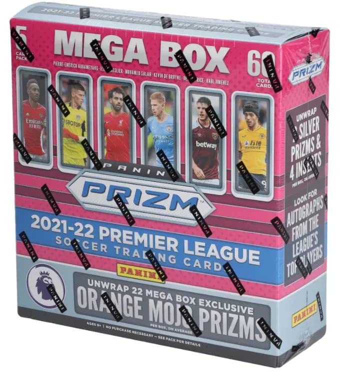 Amazon.co.jp: 2021-22 Panini Prizm Premier League Soccer Card Mega