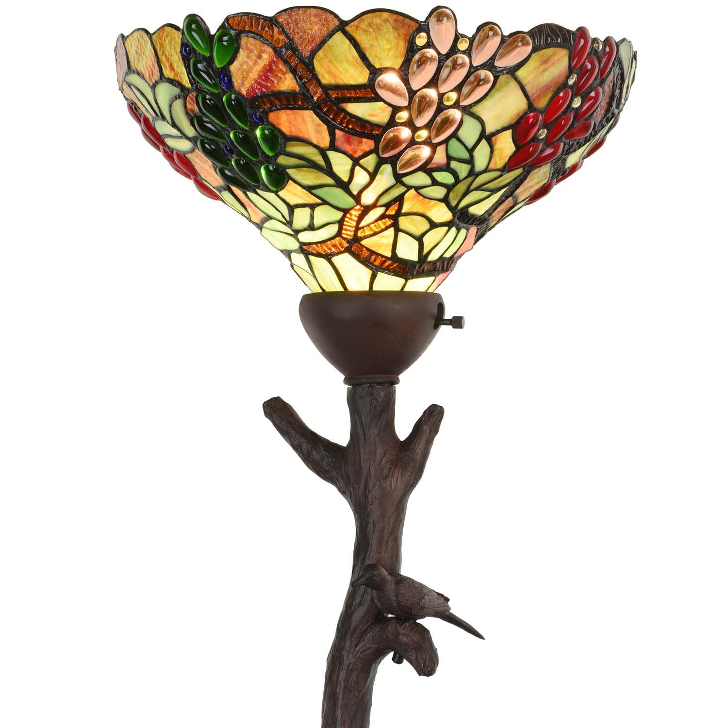 Amazon.co.jp : フロアライト フロアランプ ステンドグラス スタンド