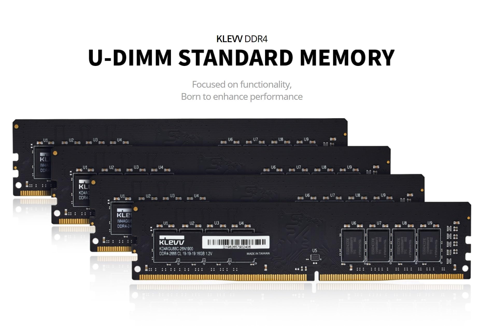 KLEVV DDR4 32GB (1x32GB) 3200MHz CL22 1.2V UDIMM Desktop Ram