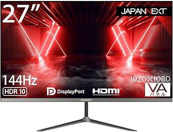 Amazon.co.jp: JAPANNEXT 27インチ ゲーミングモニター 144Hz 5ms フル