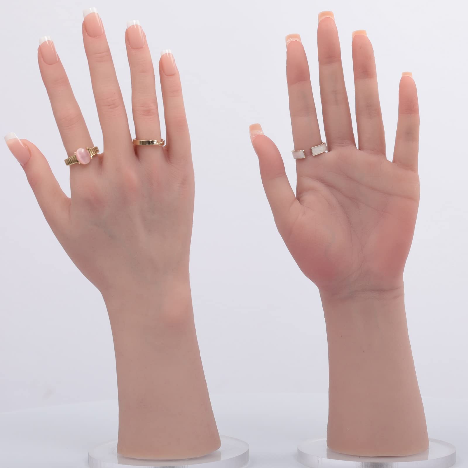 Amazon | HYRETENORU ハンドモデル シリコン製 ハンドマネキン ハンド