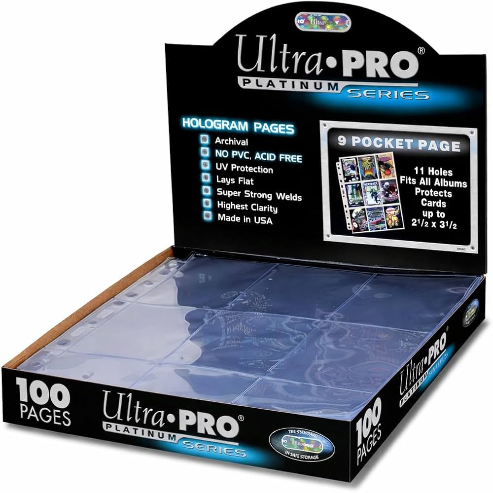 Amazon.com: Ultra Pro 9 Pocket Pages Platinum Series 100 Pages of