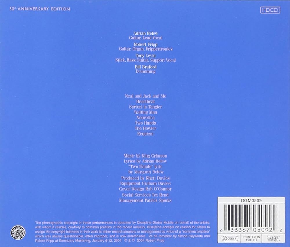 King Crimson - BEAT - 30TH ANNIVERSARY EDITION REMASTERED - Amazon