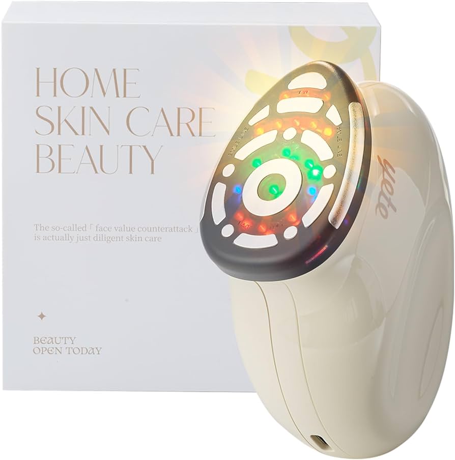 Amazon.co.jp: yete 美顔器 EMS美顔器 1台多役 4色LED 光エステ 温熱