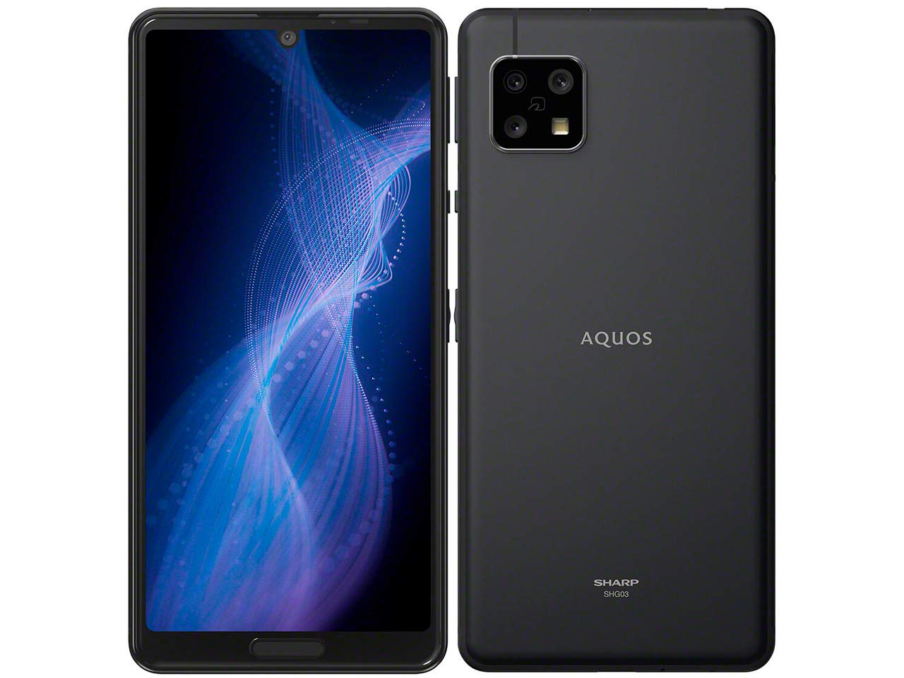 Amazon.co.jp: SIM Free au AQUOS Sense5G SHG03 [Black] Smartphone