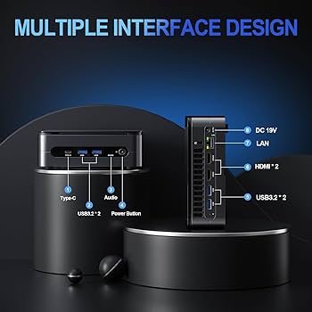 Amazon.co.jp: Mini PC 16GB DDR4 512GB SSD Mini Gaming PC 第12世代