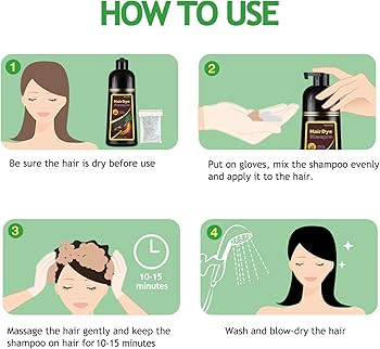 Amazon.com : Agthyuve Hair Dye Shampoo 3 in 1, Chestnut Brown Hair