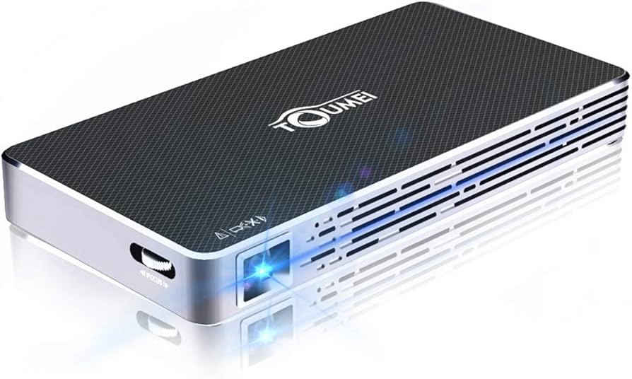 TOUMEI Mini Projector, Android 7.1 OS, Screen Share for iOS iPhone