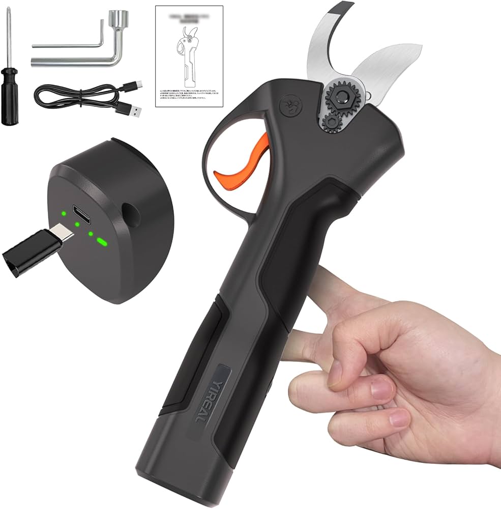 Amazon | 電動剪定バサミ 【2026軽量版・山本造園会社監修】電動バサミ