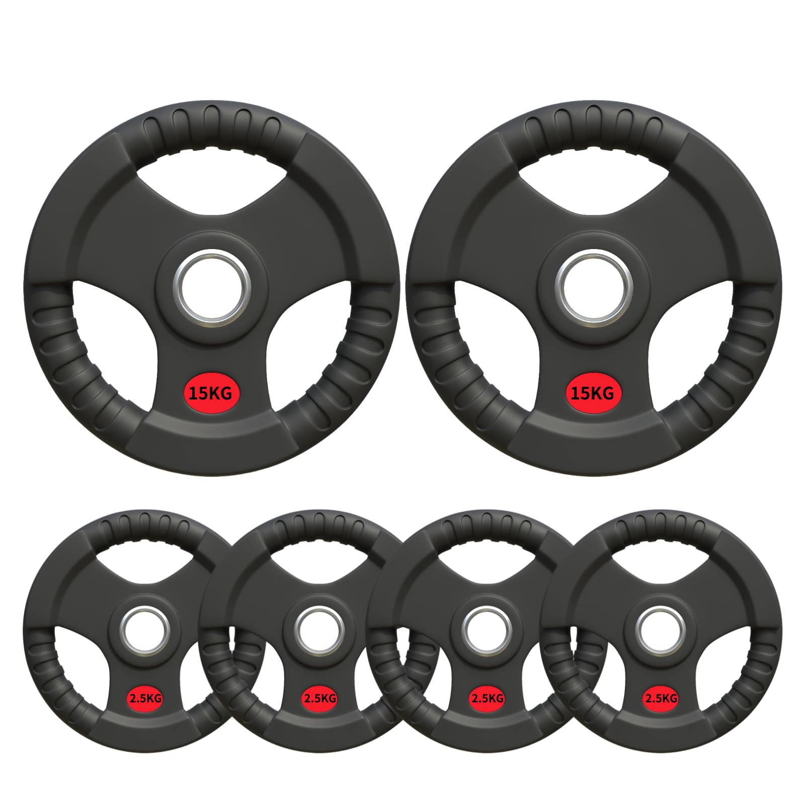 Amazon.co.jp: □大手24時間ジムも導入□ラバープレート計40kg(15kg×2