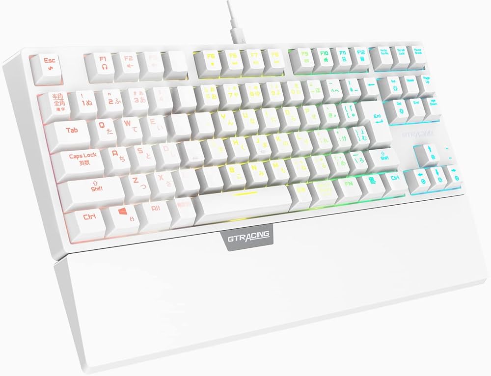 Amazon | GTRACING ゲーミングキーボード テンキーレス 青軸