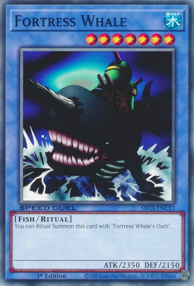 Amazon.co.jp: 遊戯王 SBC1-ENC11 要塞クジラ Fortress Whale (英語版