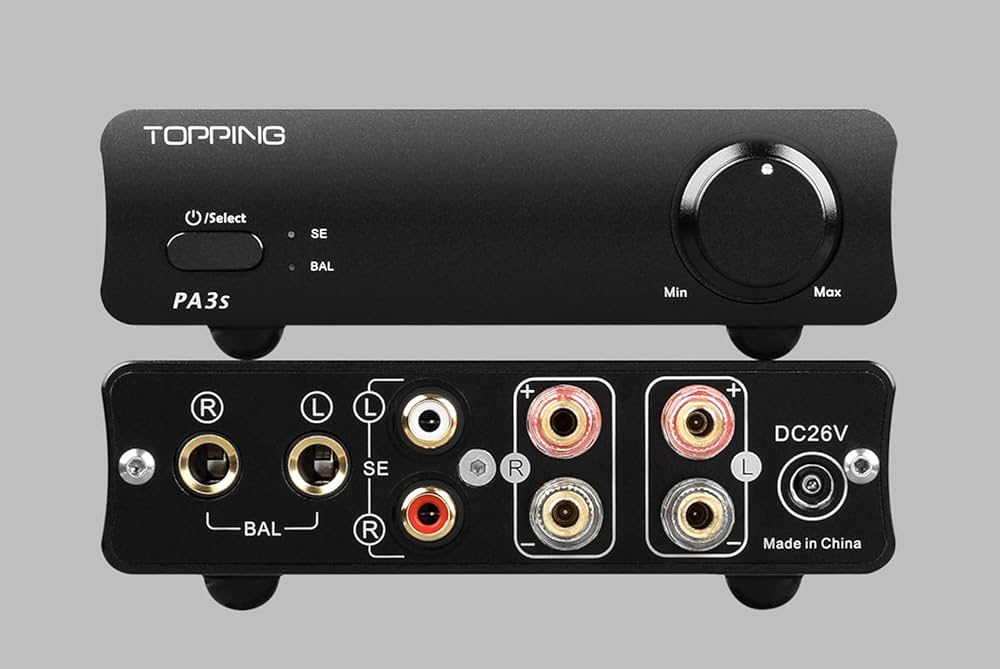 Amazon | Topping PA3S フルバランス クラスD パワーアンプ RCA+TRS