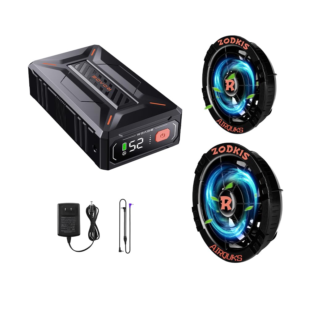 Amazon.co.jp: 空調作業服 52V空調ファンバッテリーセット 40500mAh大