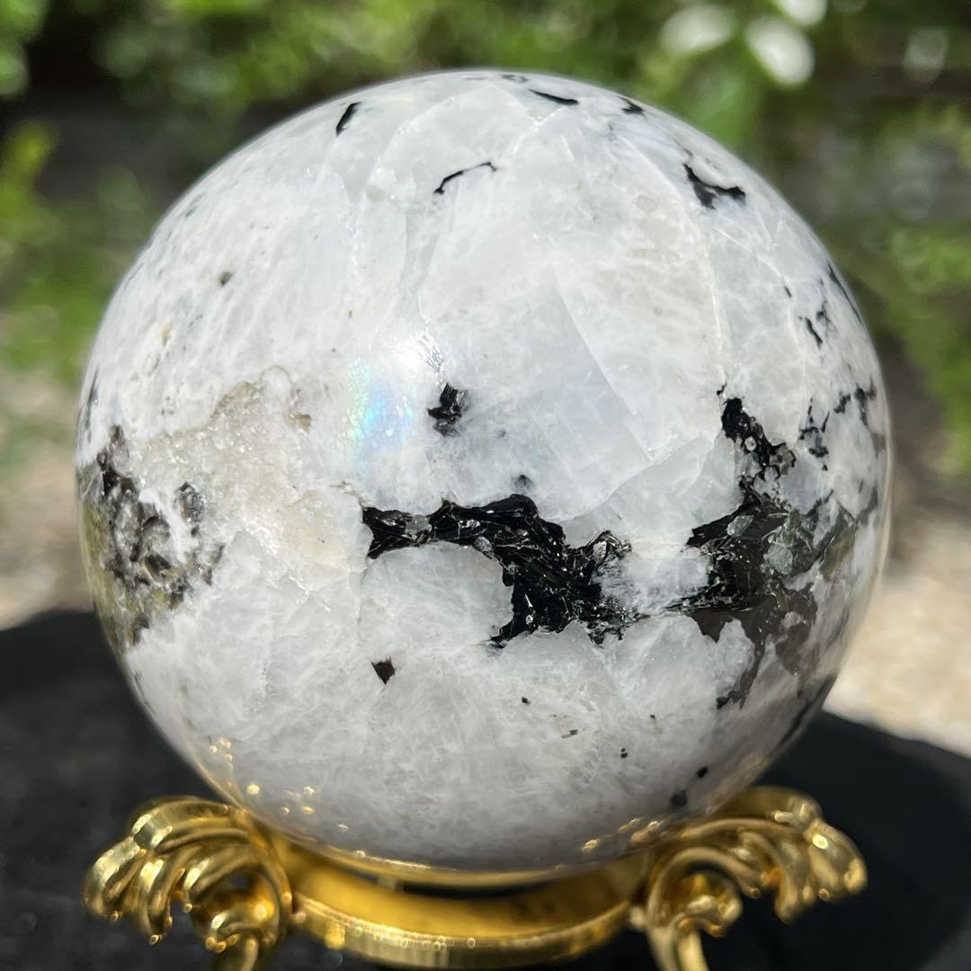 Amazon.co.jp: スフィア愛を伝える石ムーンストーン ペグマタイト 丸玉