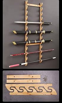 Amazon.co.jp: 壁刀掛け刀掛け 刀置き原木 刀置き 剣置き壁掛け用刀剣