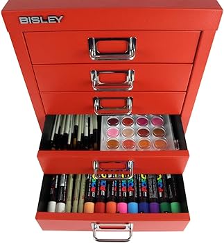 Amazon | Bisley (ビスレー) 5段 スチール マルチ引き出し