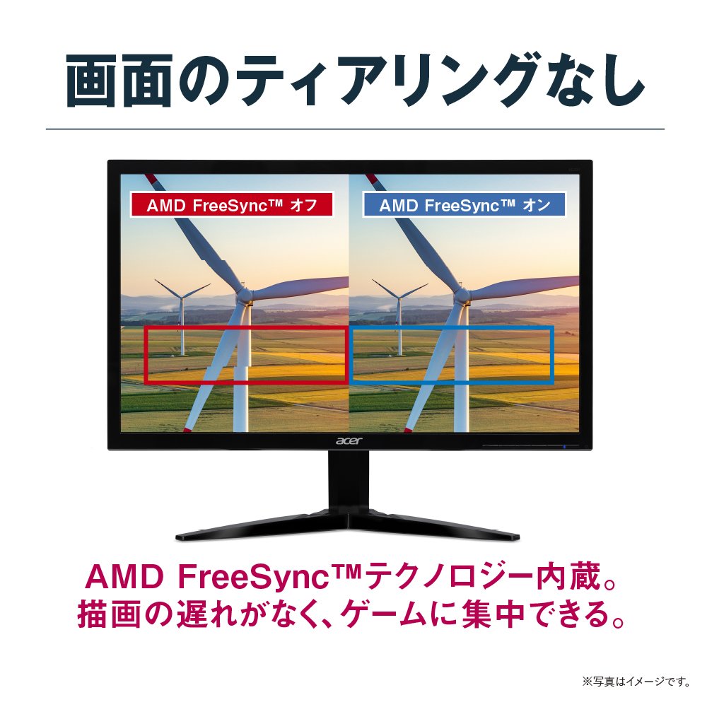 Amazon.co.jp: Acer ゲーミングモニター KG221Qbmix 21.5インチ 応答