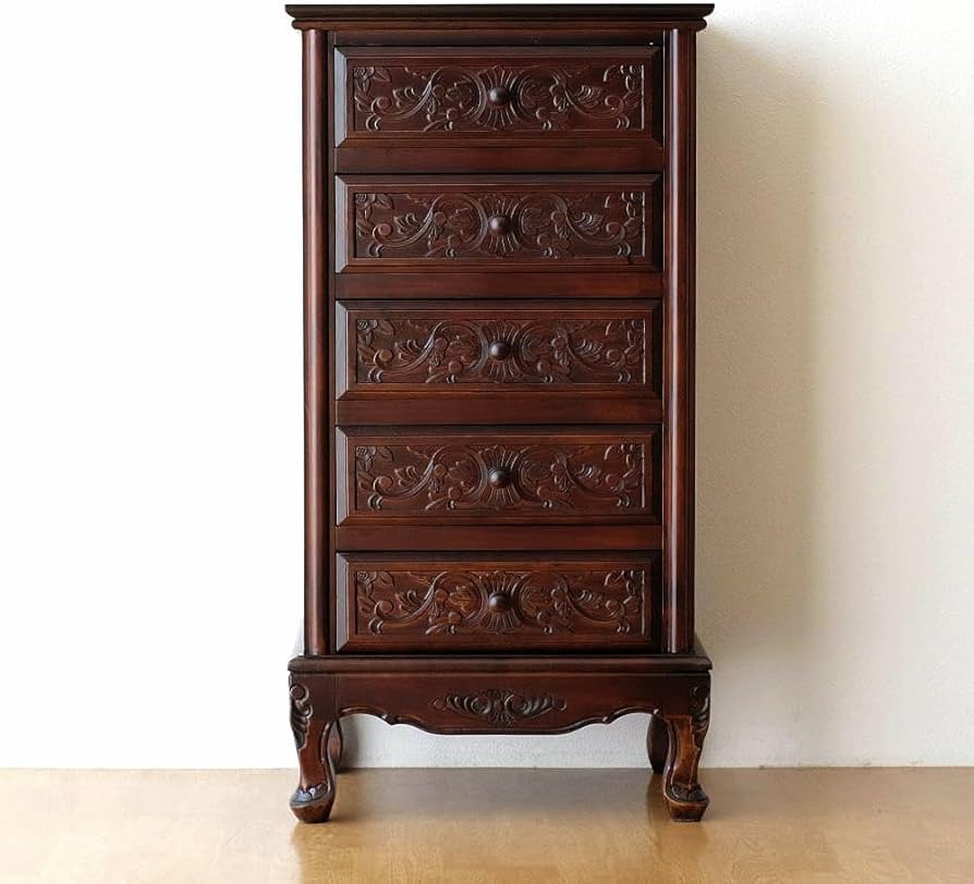 Amazon｜アンティーク 家具 収納 チェスト 収納家具 タンス たんす 猫