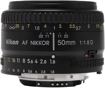 Amazon.com : Nikon AF FX NIKKOR 50mm f/1.8D Lens for Nikon DSLR
