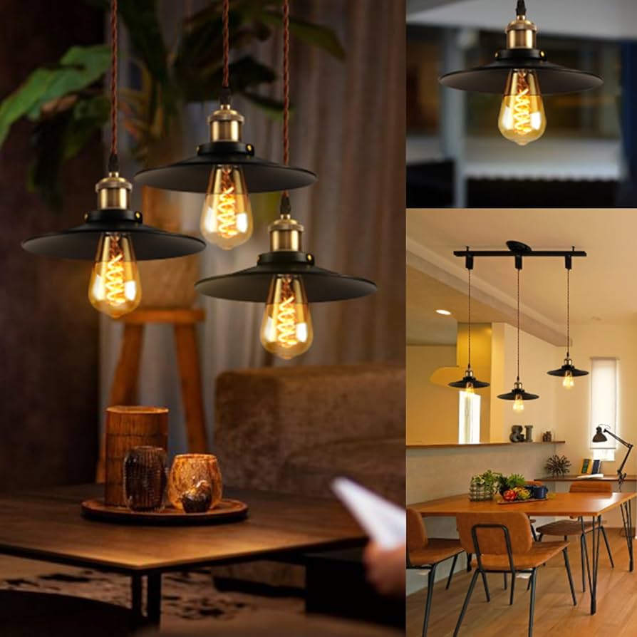 Amazon.co.jp : Pirlamp ペンダントライト 3個セット ダクトレール式