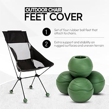 Amazon.co.jp: チェア脚カバー 4個セット アウトドア椅子足 ゴムヘリ