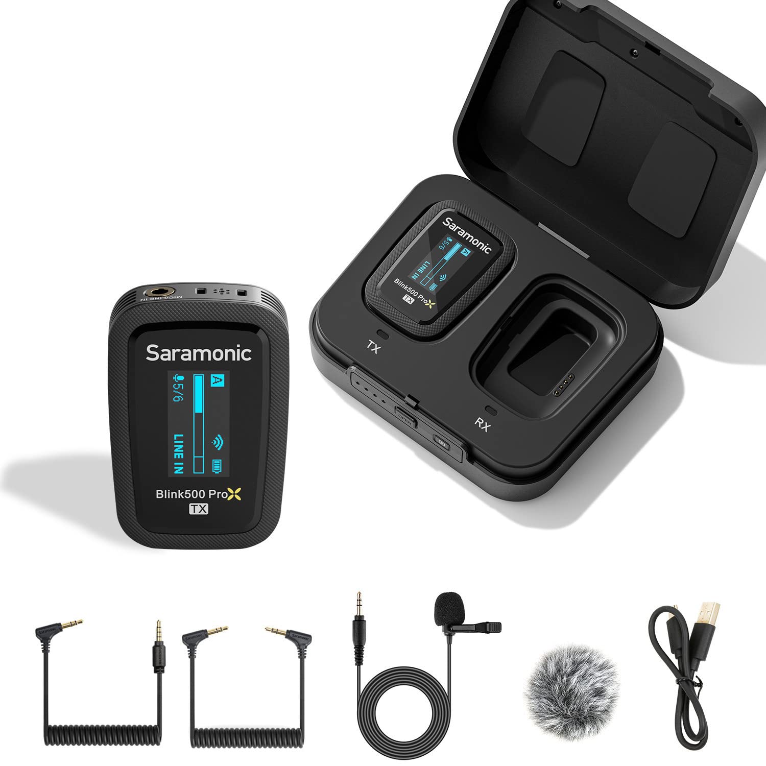 Amazon | Saramonic Blink500 ProX B1 ワイヤレスマイク ピンマイク