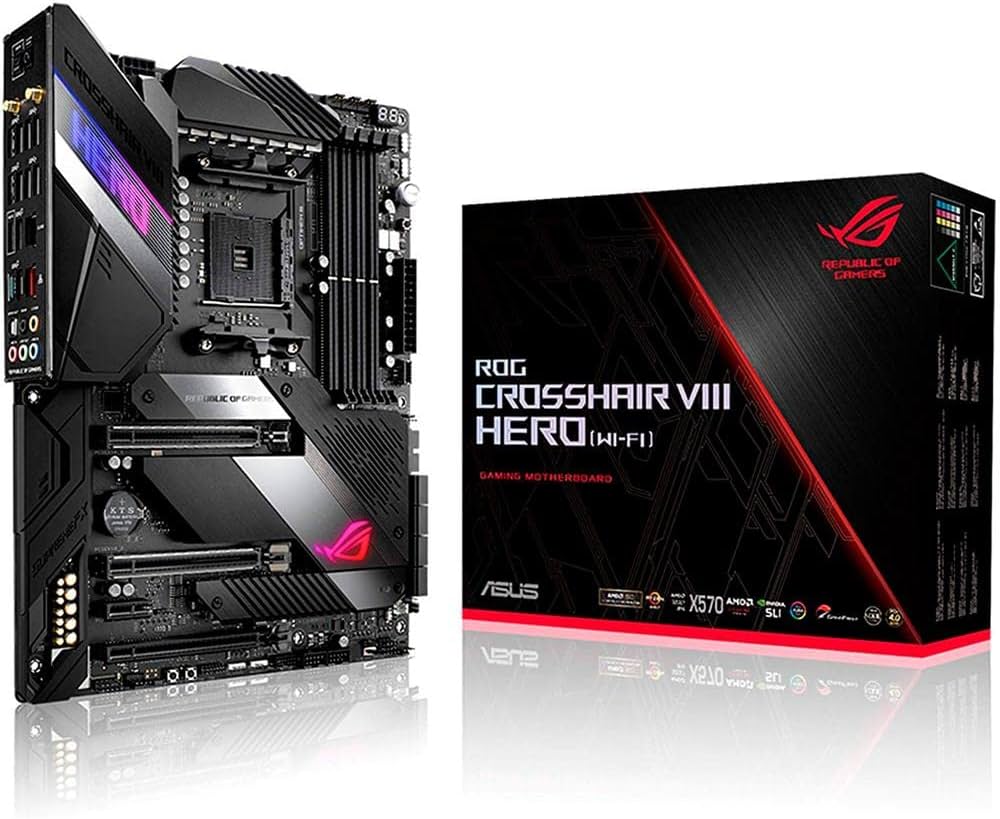 Amazon | ASUS AMD AM4対応 マザーボード ROG CROSSHAIR VIII HERO (WI