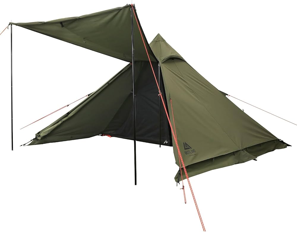 Amazon.co.jp: ヴァストランド VASTLAND TCティピーテント ソロ 1人用