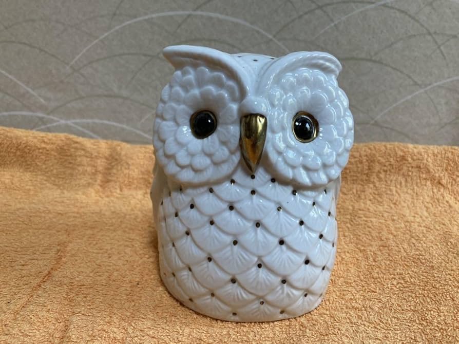 Amazon.co.jp: アンティーク骨董品SOSHIN floralフクロウの置物
