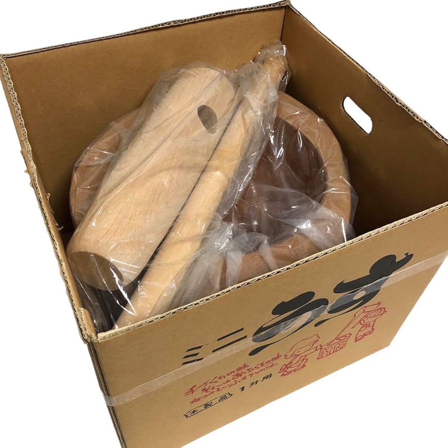 Amazon.co.jp: 品ミニうす 一升用 餅つき お正月 お餅 イベント 臼 杵