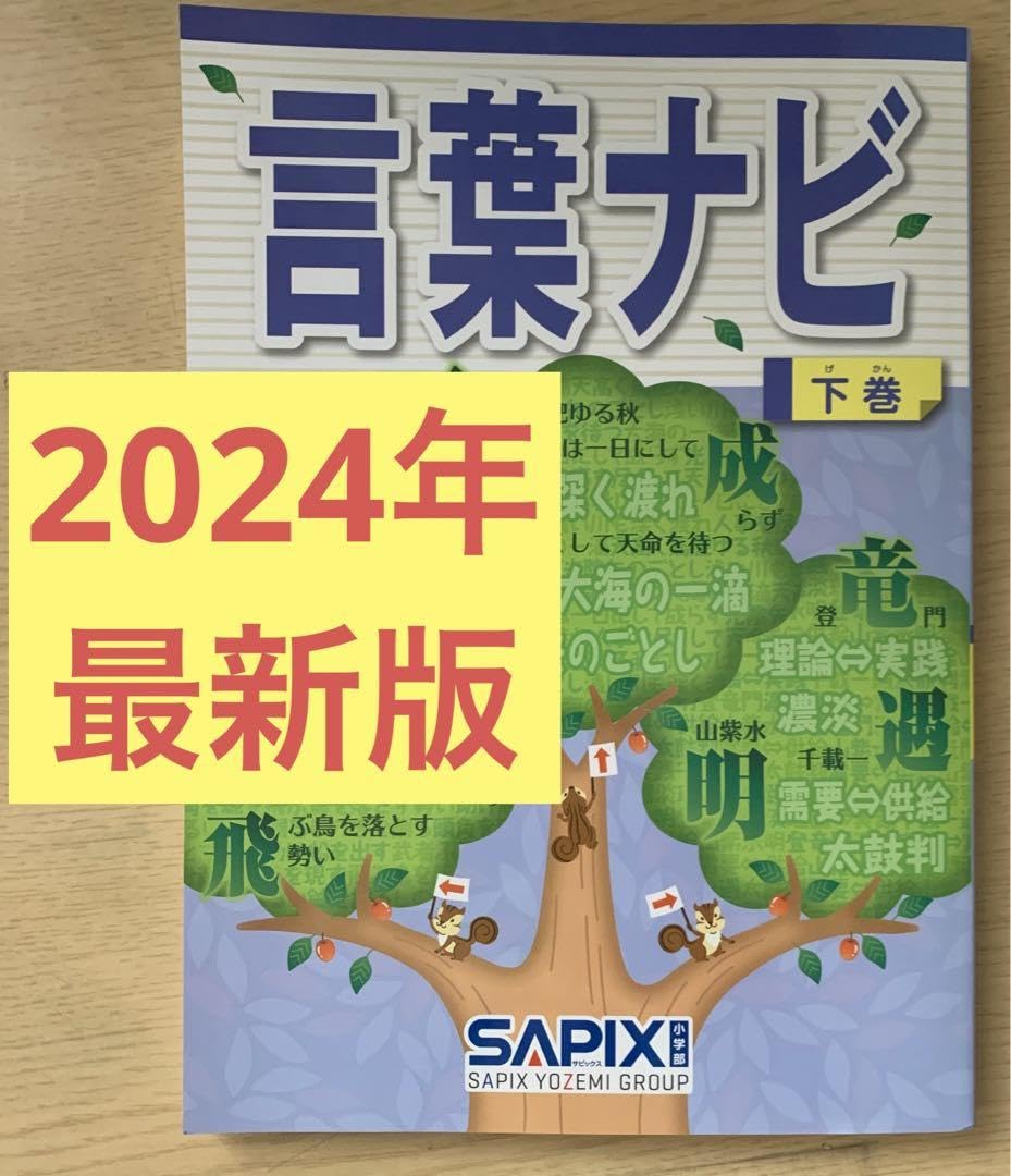 Amazon.co.jp: サピックス SAPIX 言葉ナビ 下巻 2024年6月25発行 EIWT