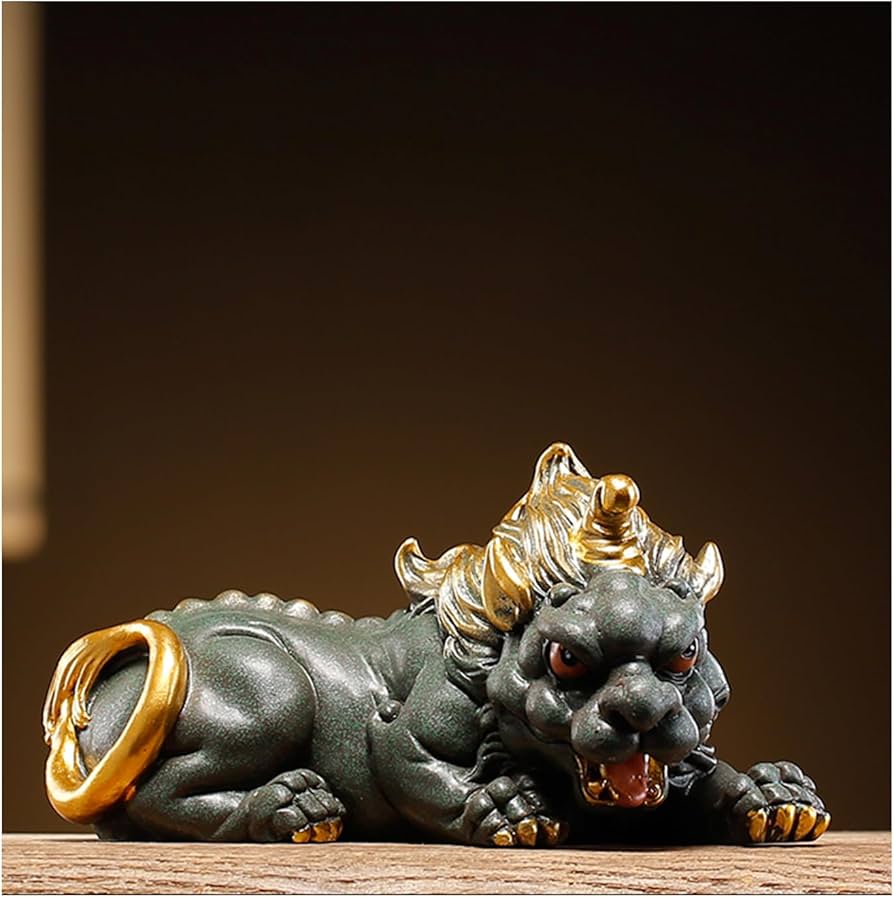 Amazon.co.jp: OBOROZUKI 貔貅 ヒキュウ 金運置き物 偏財運 インテリア