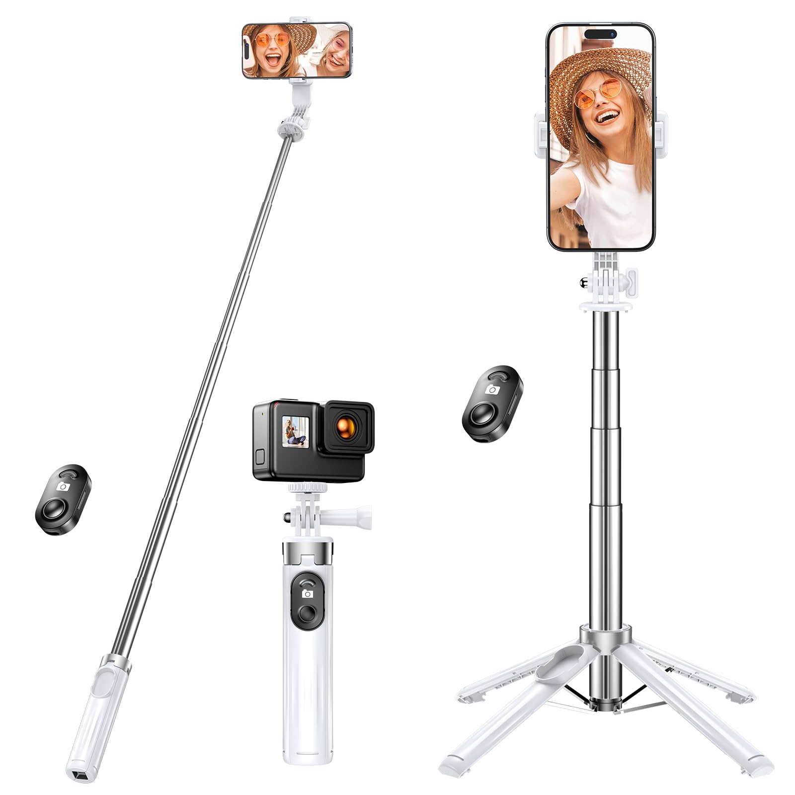 Amazon | 【独創四脚・0負担・超ミニサイズ】自撮り棒 じどり棒 スマホ