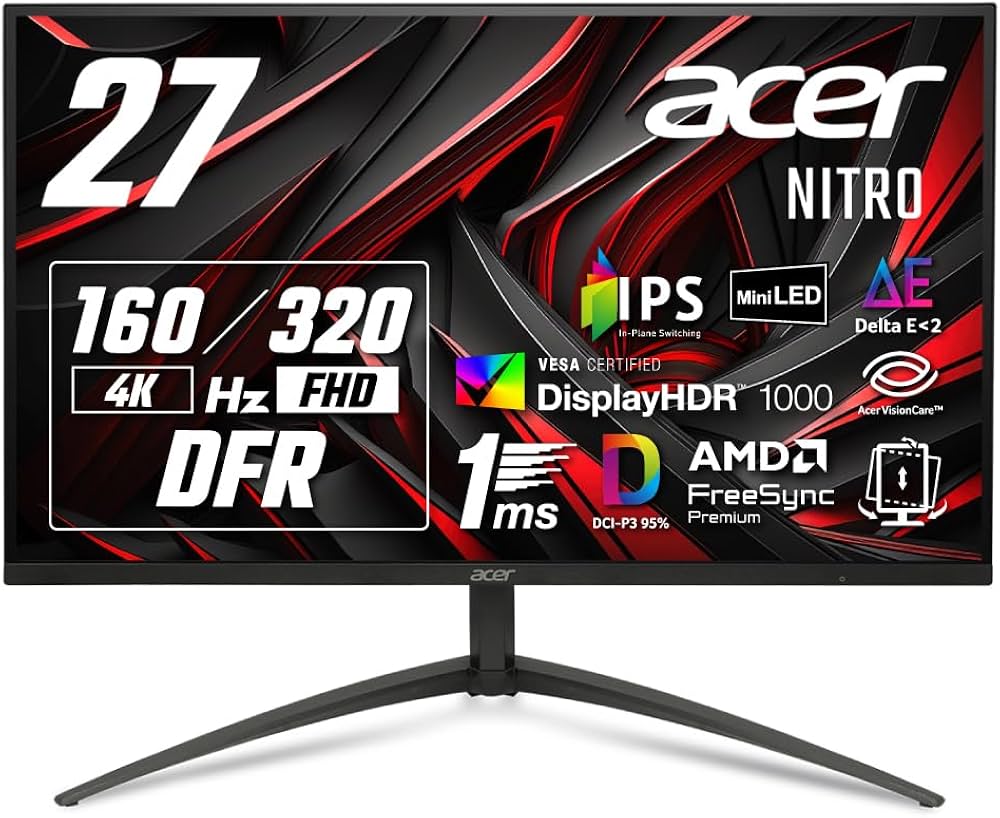 Amazon.co.jp: Acer 27インチ 可変リフレッシュレート 1ms 320Hz(FHD